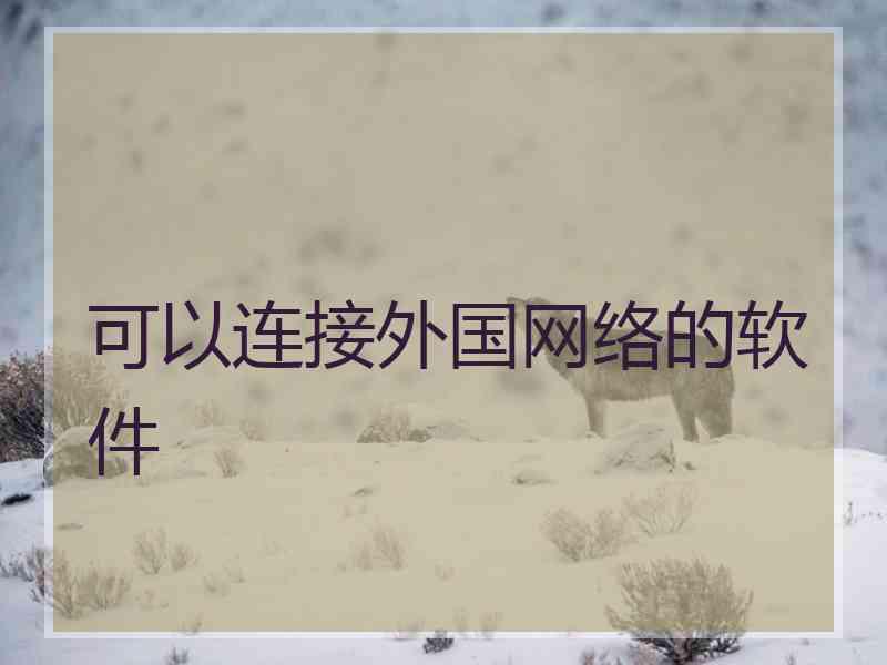 可以连接外国网络的软件