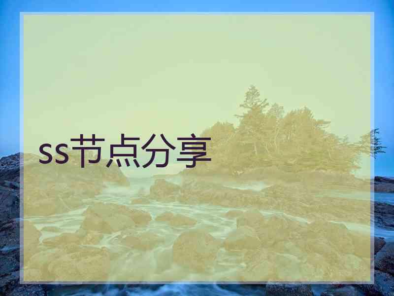 ss节点分享