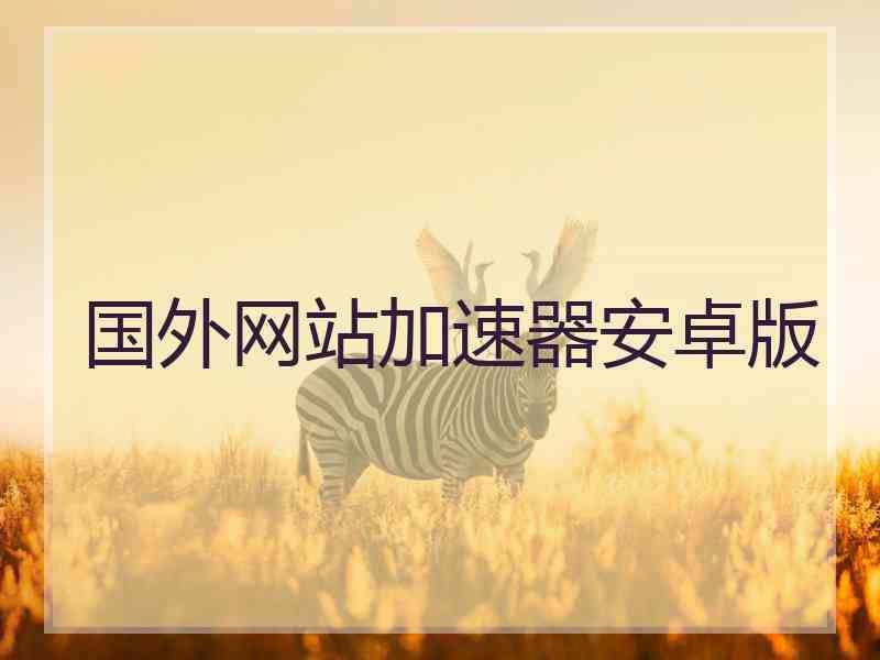 国外网站加速器安卓版