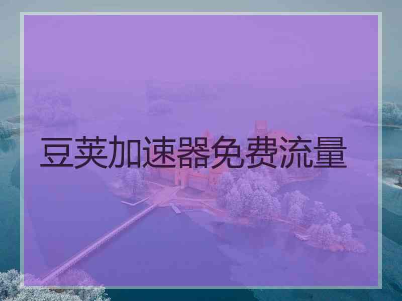 豆荚加速器免费流量