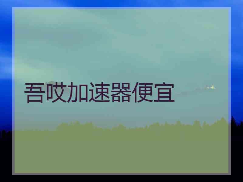 吾哎加速器便宜
