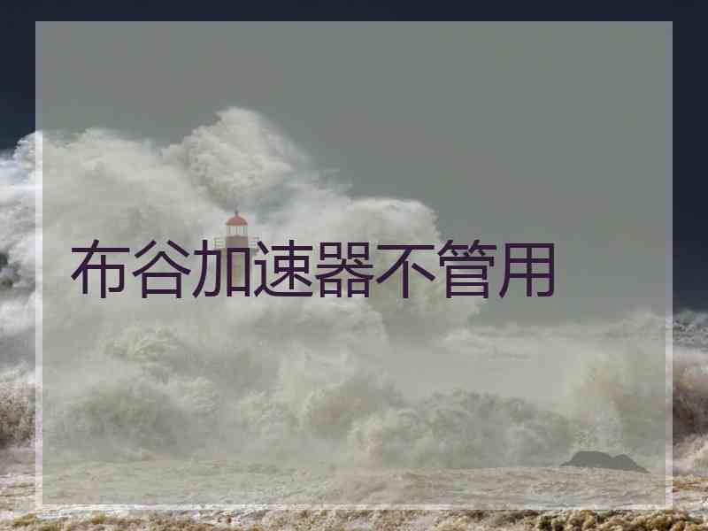 布谷加速器不管用