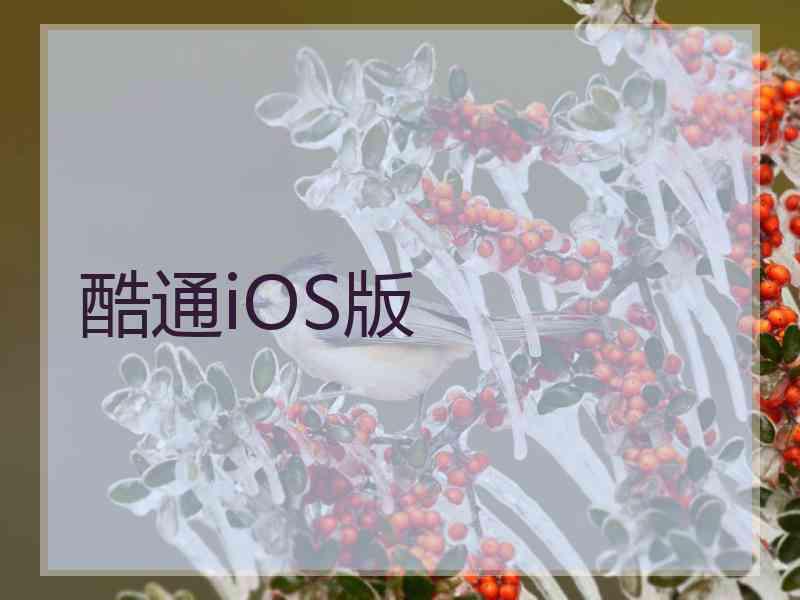 酷通iOS版
