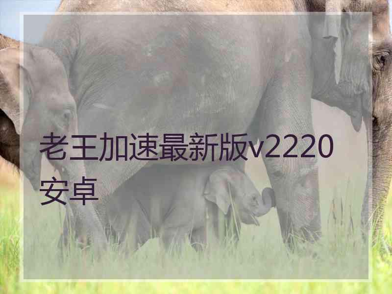 老王加速最新版v2220安卓