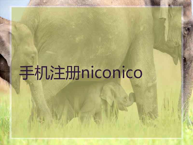 手机注册niconico