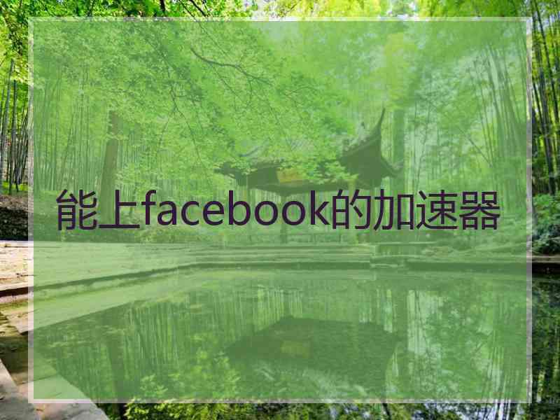 能上facebook的加速器