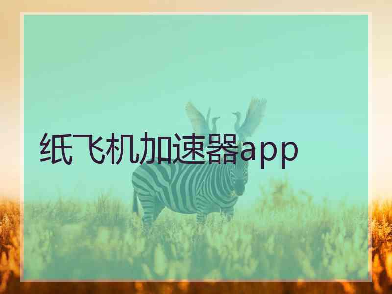 纸飞机加速器app