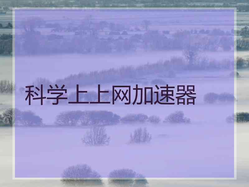 科学上上网加速器