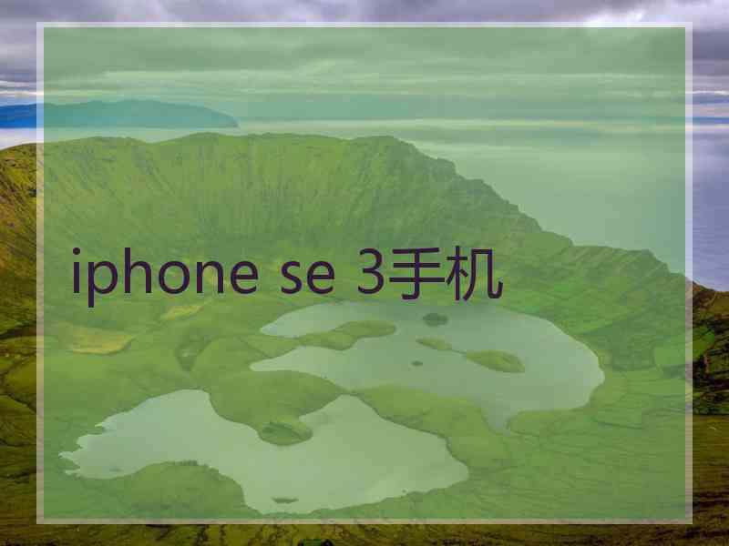 iphone se 3手机