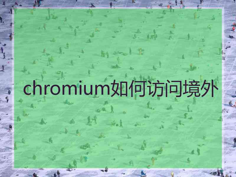 chromium如何访问境外