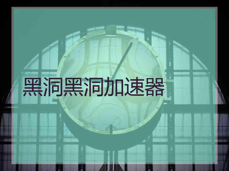 黑洞黑洞加速器