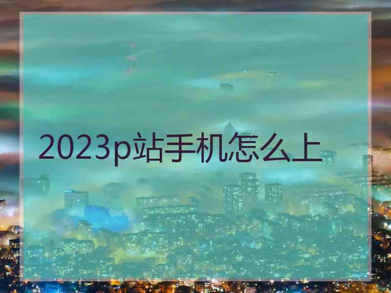 2023p站手机怎么上
