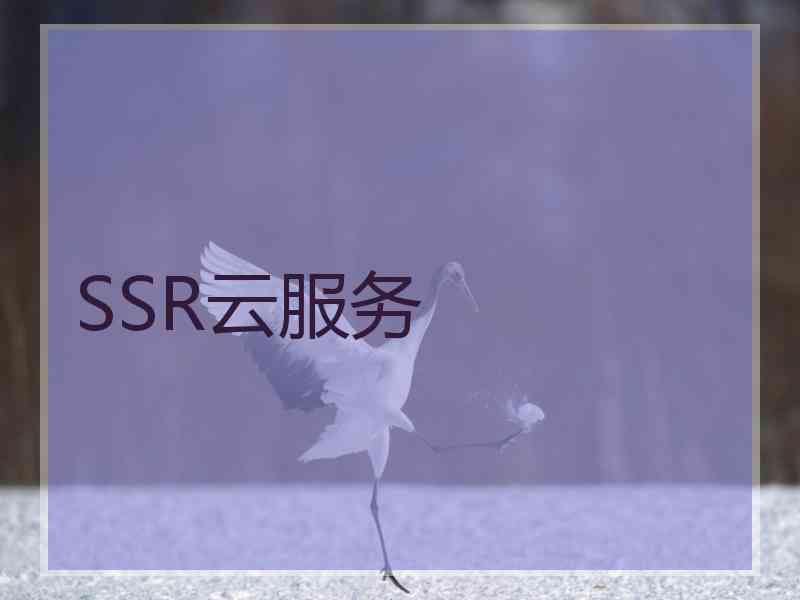SSR云服务
