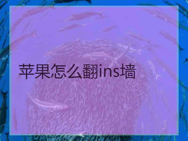 苹果怎么翻ins墙