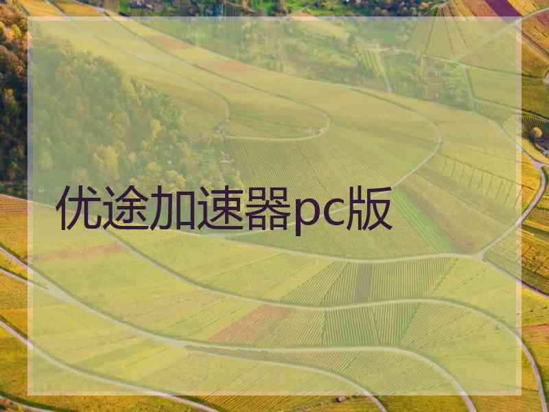 优途加速器pc版