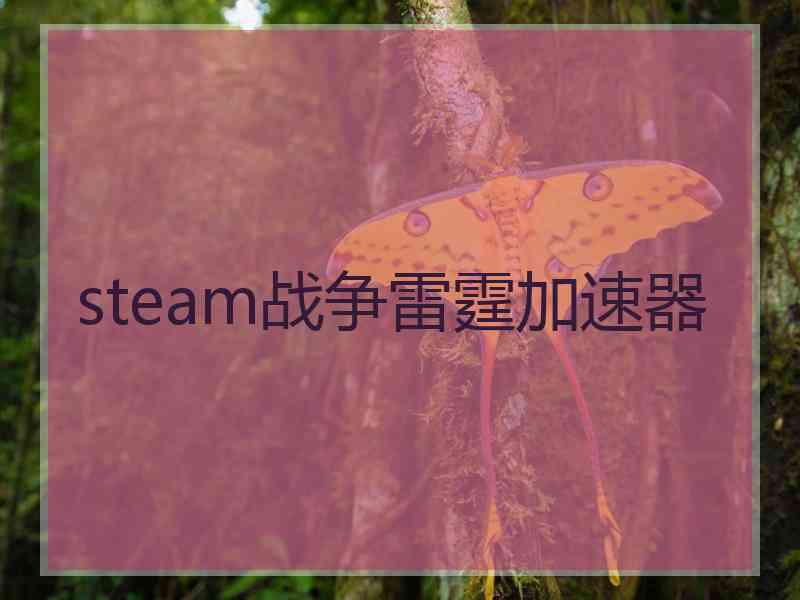 steam战争雷霆加速器