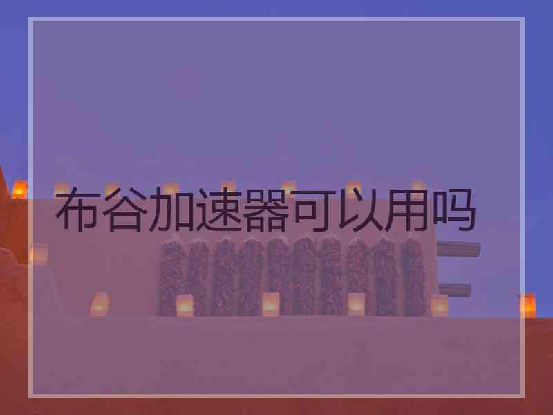 布谷加速器可以用吗
