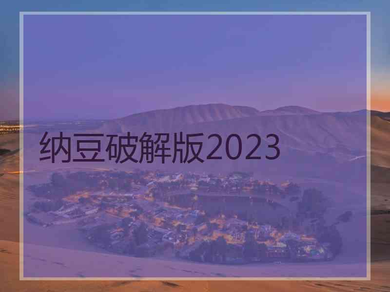 纳豆破解版2023