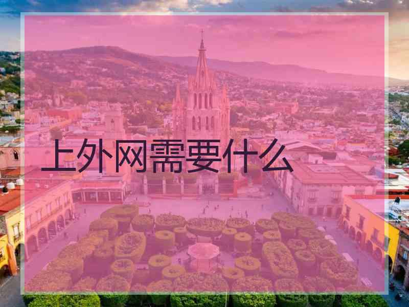 上外网需要什么