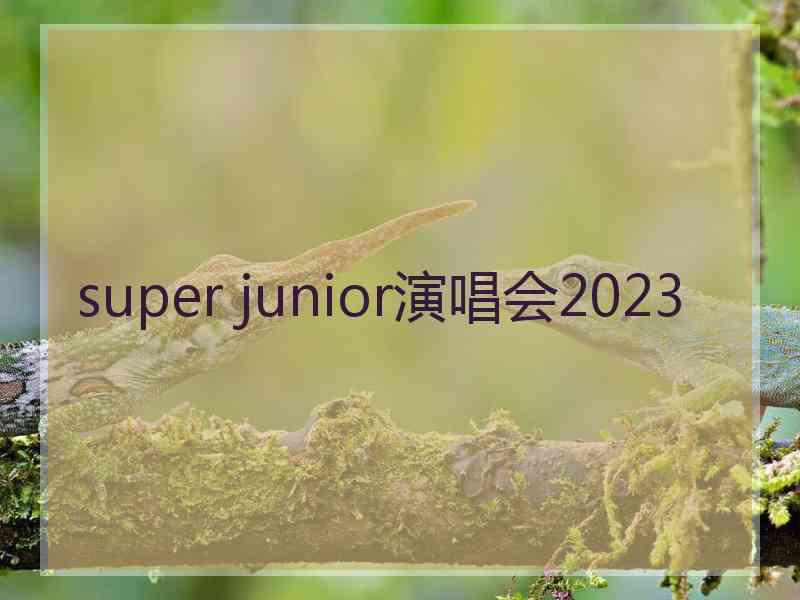 super junior演唱会2023