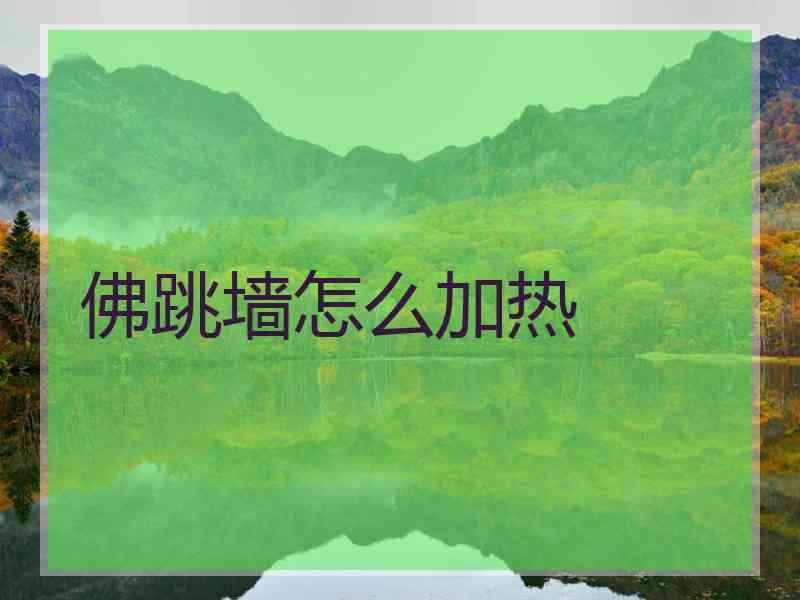 佛跳墙怎么加热