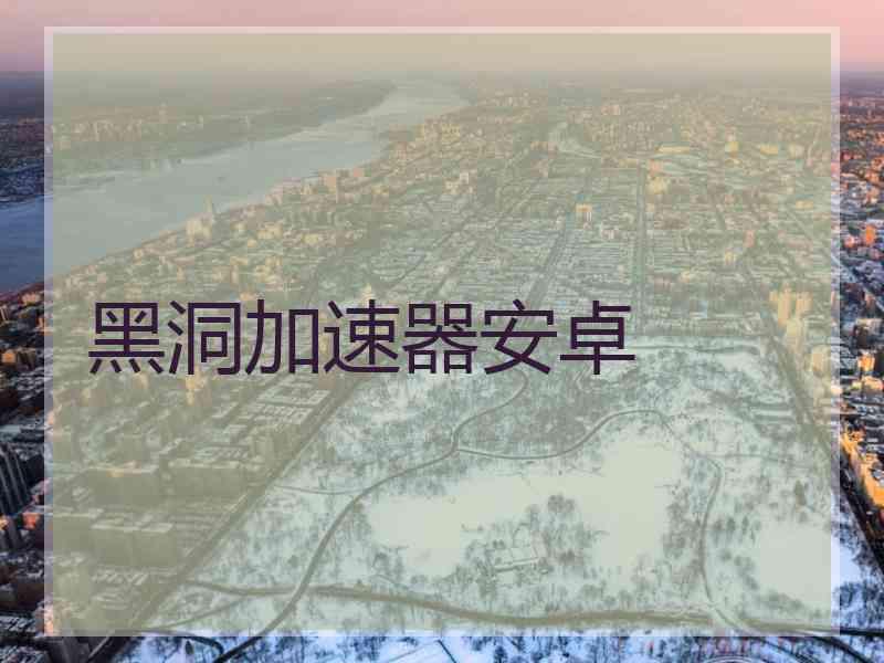 黑洞加速器安卓
