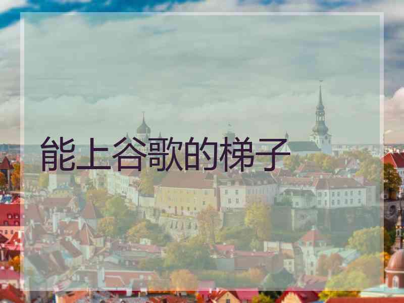 能上谷歌的梯子