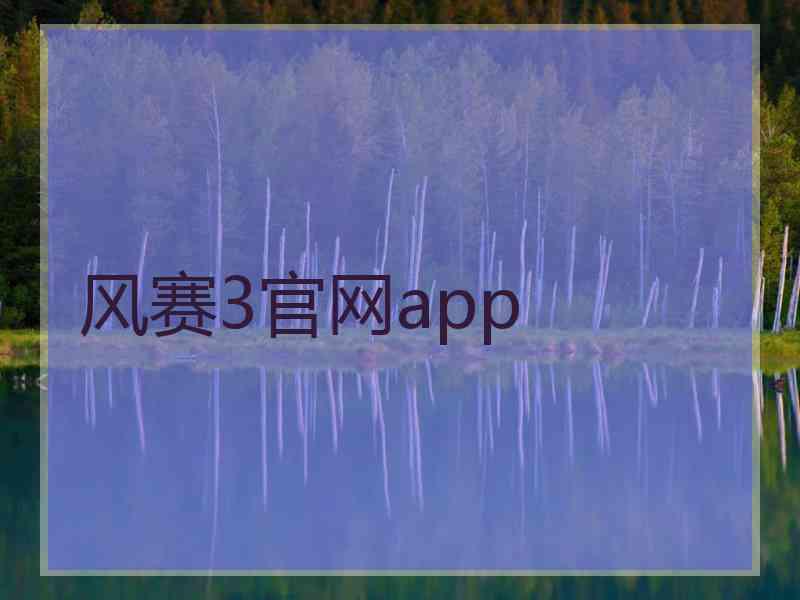 风赛3官网app