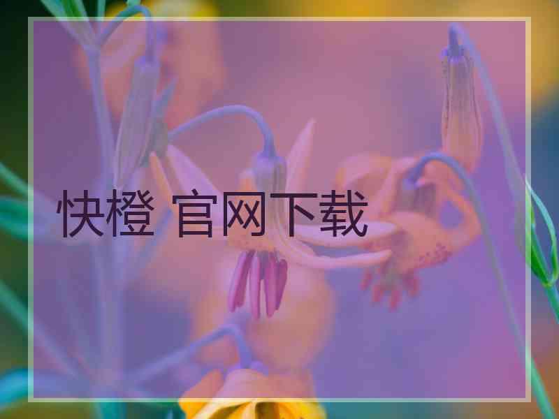 快橙 官网下载