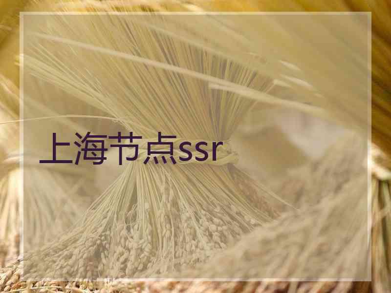 上海节点ssr