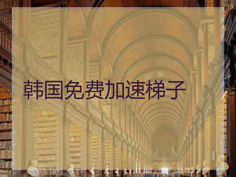 韩国免费加速梯子
