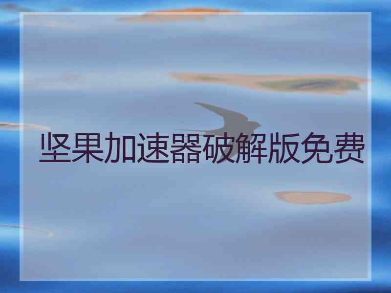 坚果加速器破解版免费