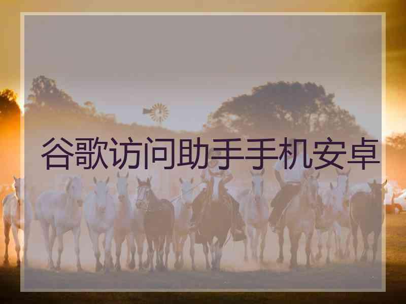 谷歌访问助手手机安卓