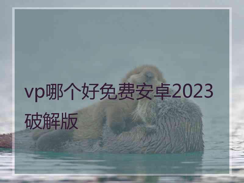 vp哪个好免费安卓2023破解版