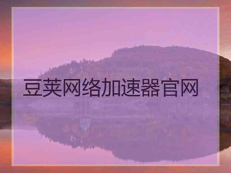 豆荚网络加速器官网