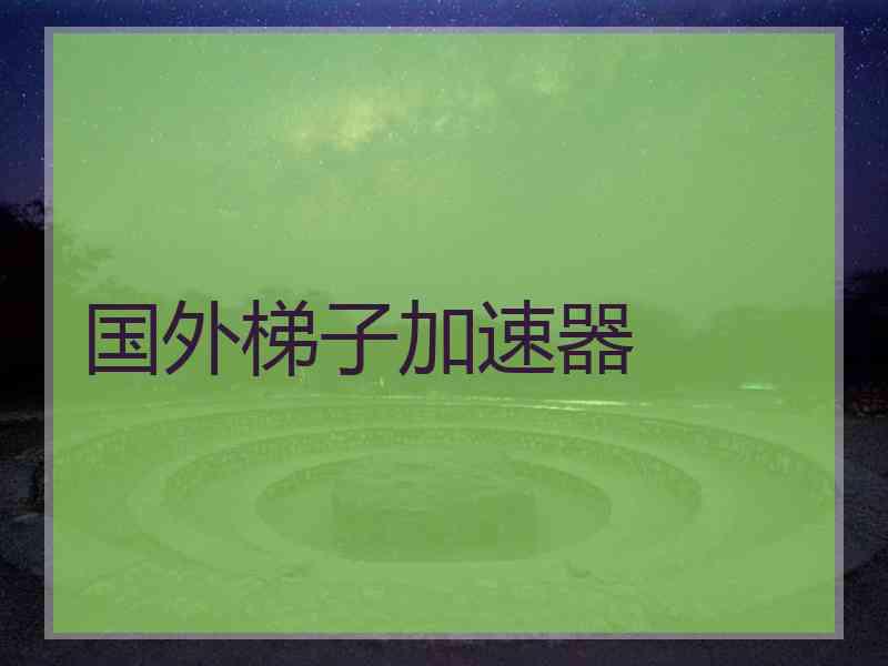 国外梯子加速器