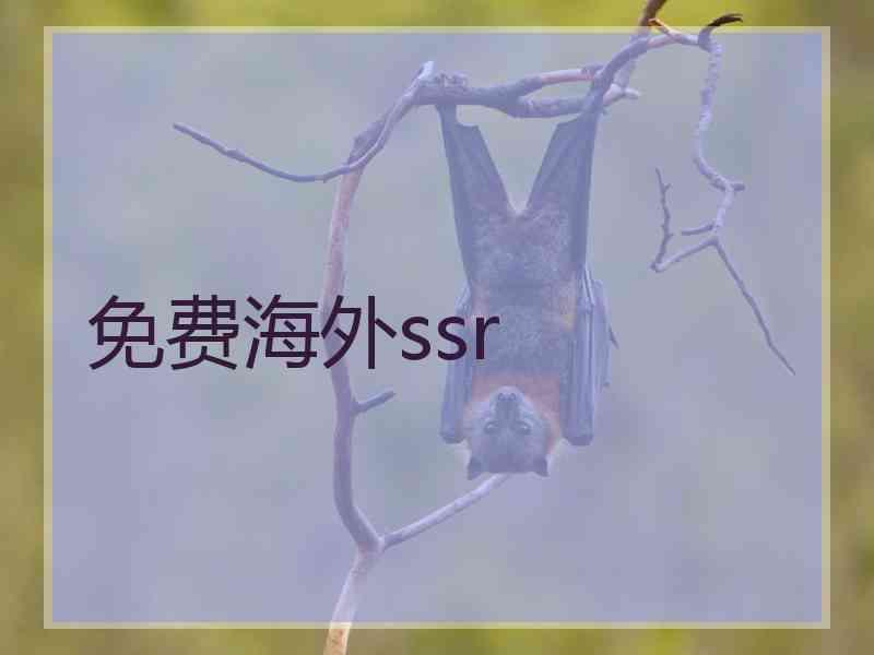 免费海外ssr
